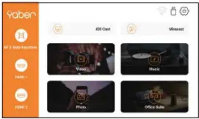 Yaber Pro V9 - Configuración del proyector - 1