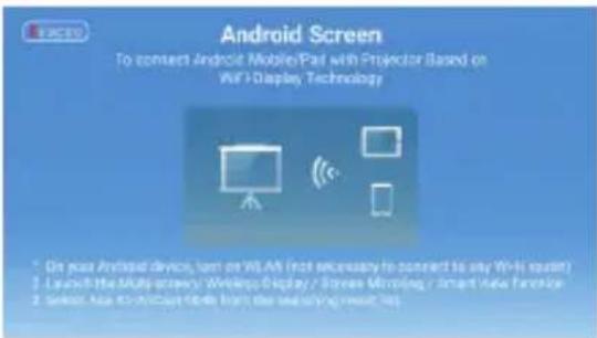 Yaber Pro V9 - Miracast (Android デバイスの場合) - 2