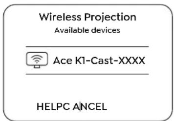 Yaber Ace K1 - Miracast (Android デバイスの場合) - 3