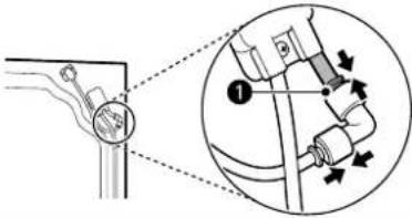 LG LF25S6330D - Removing the Left Refrigerator Door - 1