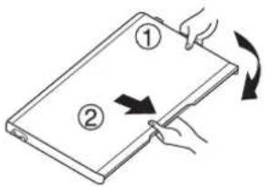 LG LK14S8000V - Removing Flip-up Covers - 1
