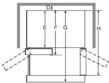 LG LK14S8000V - Dimensions and Clearances - 2