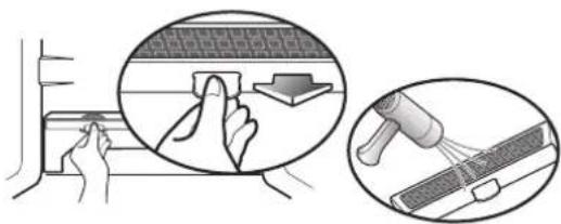 LG LK14S8000V - Removing the Fresh Air Filter - 2