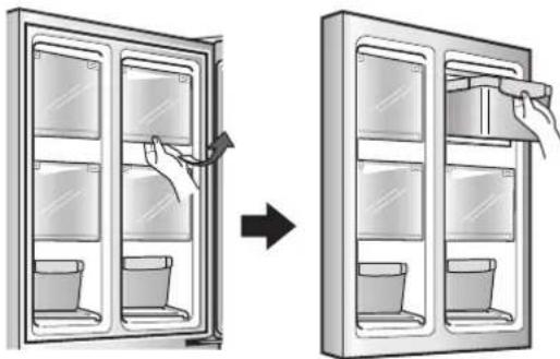LG LK14S8000V - Removing Kimchi Containers from the Left and Right Compartments - 1