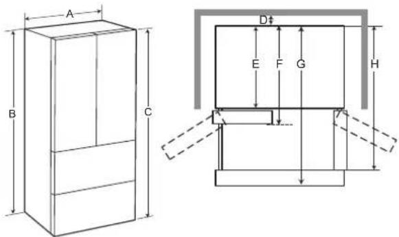 LG LK14S8000V - Dimensiones y Espacios - 1
