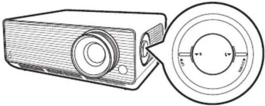 LG ProBeam BF50RG - Réglage de la position de l'écran de projection - 1