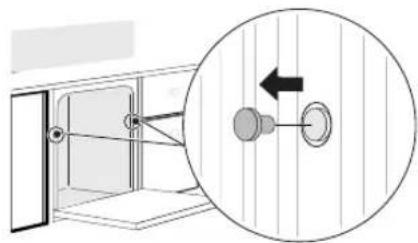 LG LDFC3532S - Fixation du lave-vaisselle au cadre de l'armoire - 1