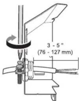 3 - 5" (76 - 127 mm)
