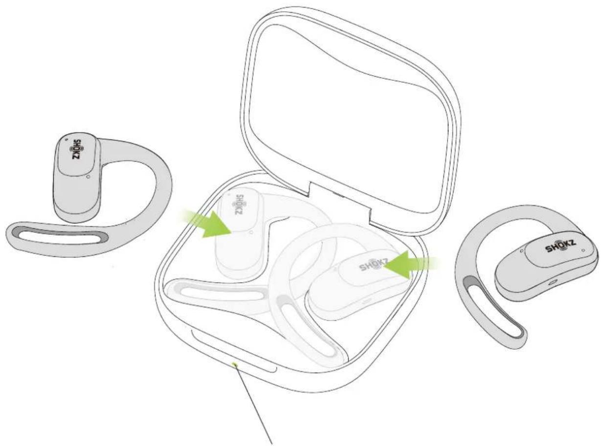 SHOKZ OpenFit Air - Charge des écouteurs - 1