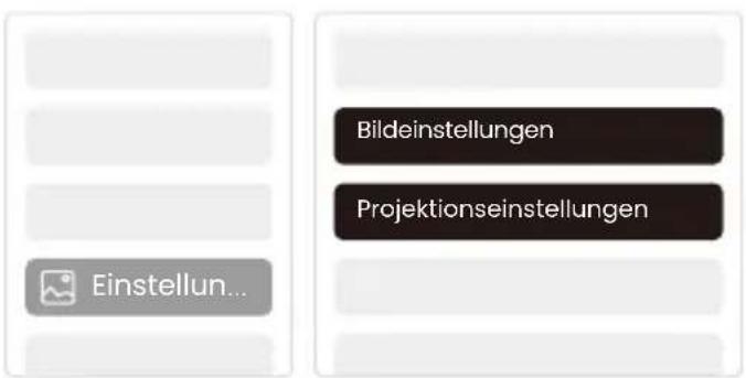Yaber T2 - Projectionseinstellungen - 1