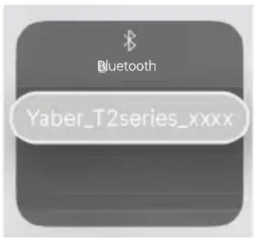 Yaber T2 - Paramètres Bluetooth - 1