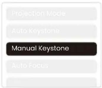Yaber T2 - Manual Keystone Correction - 2