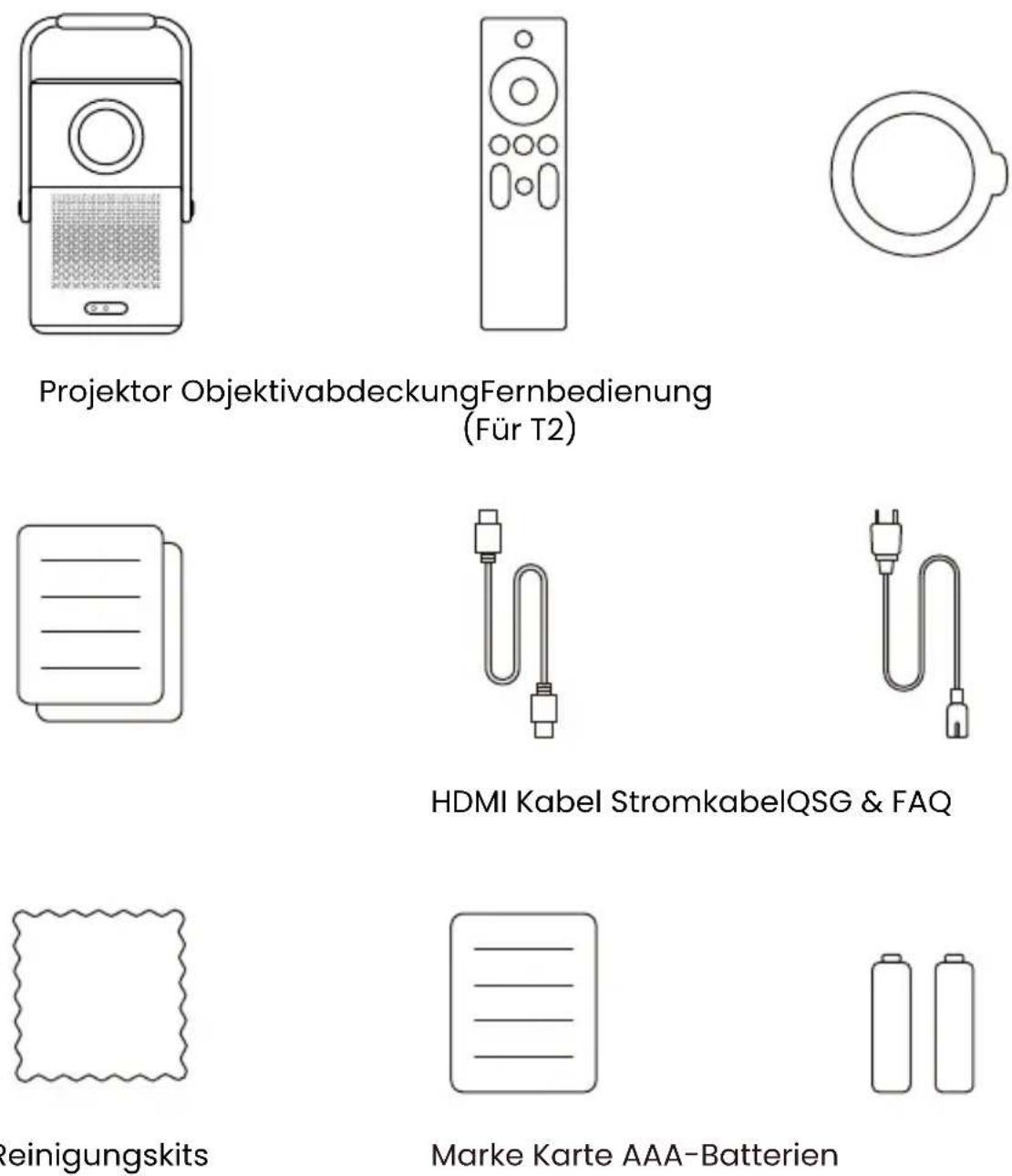 Yaber T2 - Was ist inbegriffen - 1