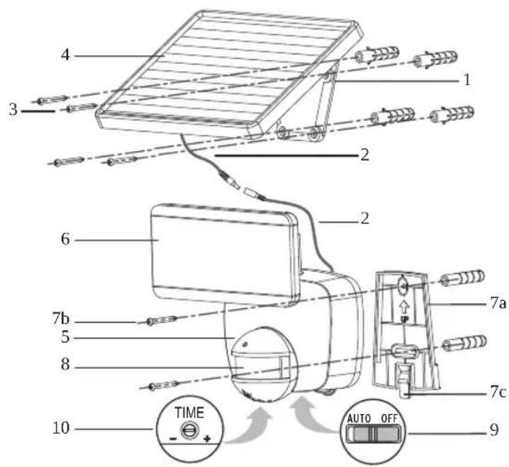 BRENNENSTUHL SOL 800 DE 3495 - PARTS LIST - 1