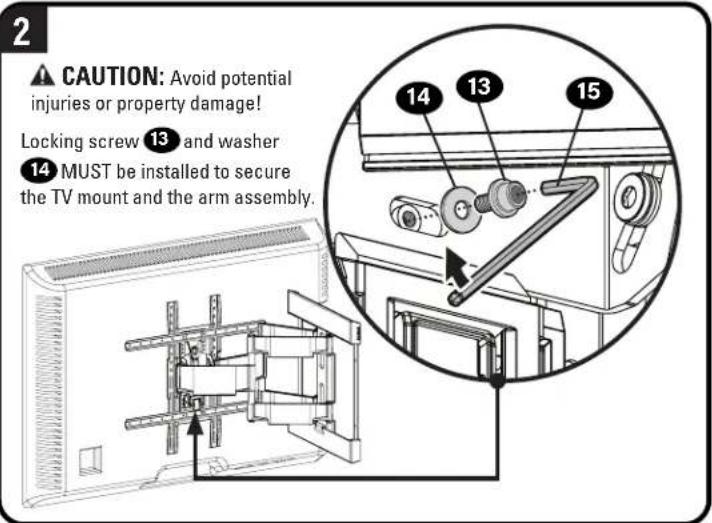 SANUS VLFS820 - STEP 3 Hang TV onto Wall Plate - 10