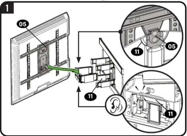 SANUS VLFS820 - STEP 3 Hang TV onto Wall Plate - 9