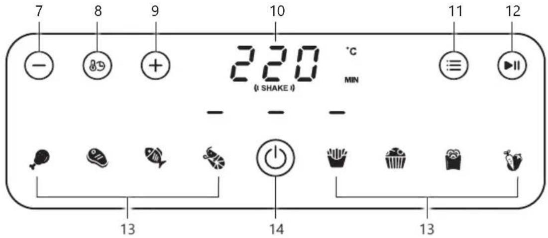 DOMO DO1148FR - CONTROL PANEL - 1