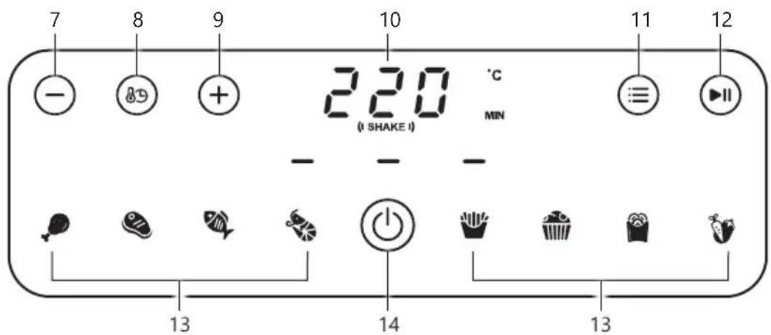 DOMO DO1148FR - OVLÁDACÍ PANEL - 1