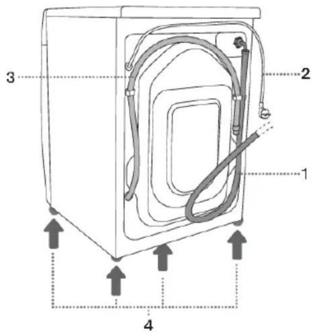 HISENSE WF5V943BW/BLX - FACEAVANT - 1