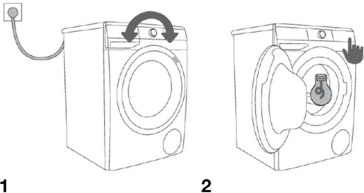 HISENSE WF5V943BW/BLX - Switchingonthewashingmachine - 1