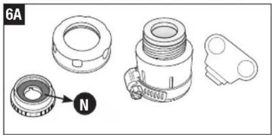 LAICA Genova RK10A01 - PREPARING THE TAP FILTER - 9