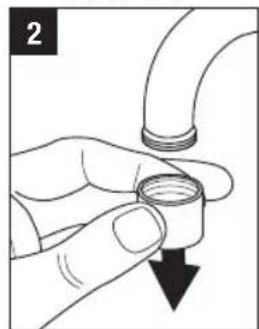 LAICA Genova RK10A01 - PREPARING THE TAP FILTER - 2