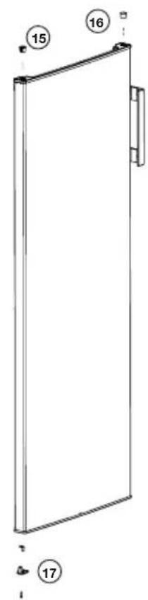 BEKO RFSM200T41WN - Reversing the doors - 4