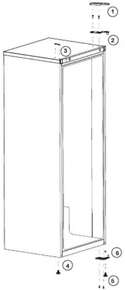 BEKO RFSM200T41WN - Türanschlag umkehren - 1