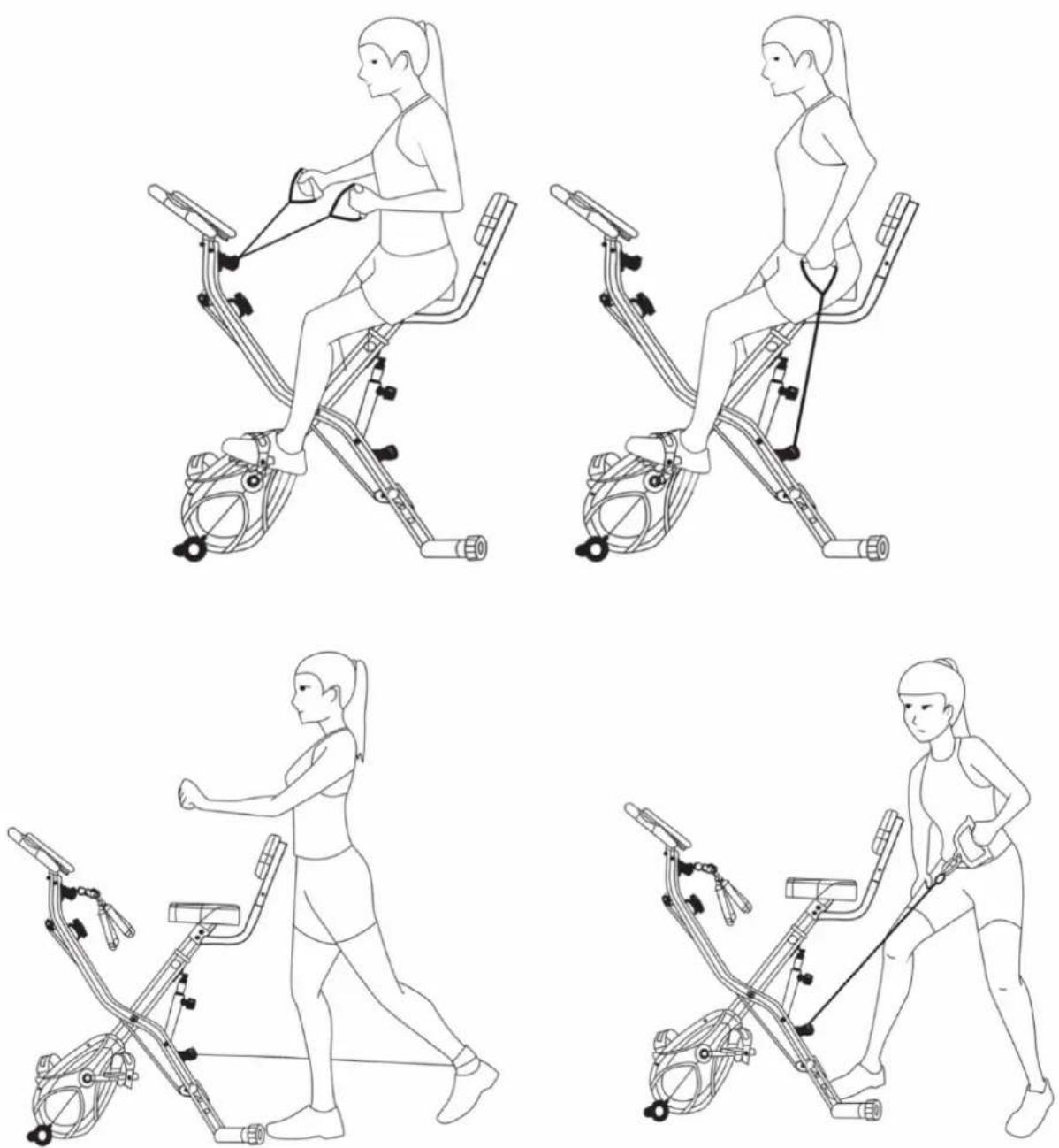 Skandika Foldaway X-3000 Bluetooth - ILLUSTRATIONS FOR EXERCISE EXAMPLES - 1