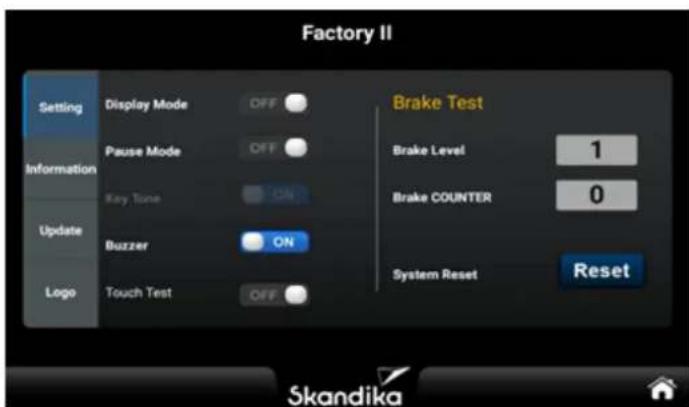 Skandika Cykling P14 Touchscreen - Engineering Mode I Funktionsseite - 2