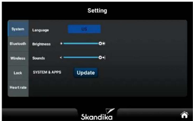 Skandika Cykling P14 Touchscreen - SETTING - 1