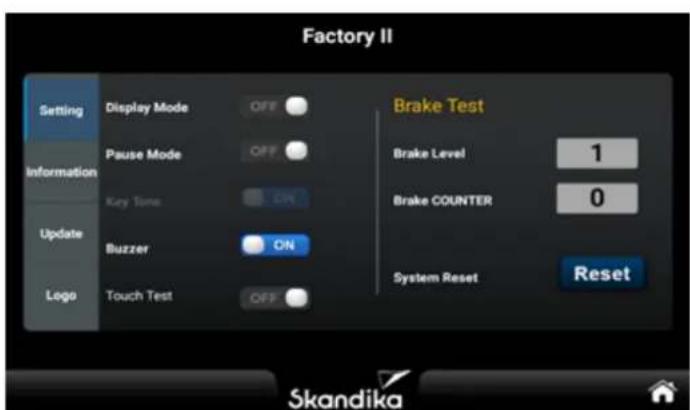 Skandika Cykling P14 Touchscreen - Engineering Mode I Functional page - 2