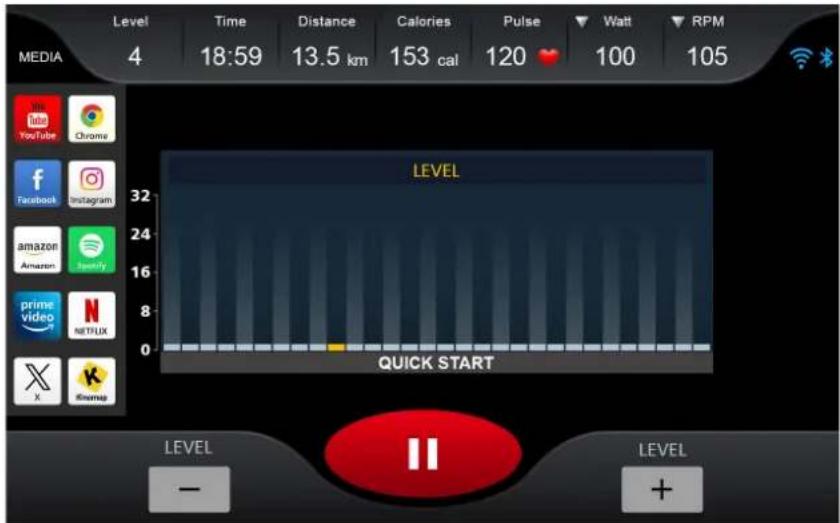 Skandika Cykling P14 Touchscreen - FUNKTIONSBEREICH „MEDIA“ - 1