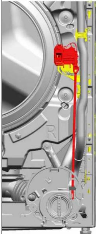 SIEMENS WG46G2Z2GB - Montaż blokady drzwi - 1