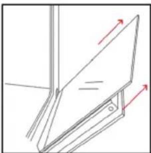 HOOVER HO6 M5G3YTB - EXTERIOR DEL HORNO: retirada y limpieza de la puerta de cristal - 3