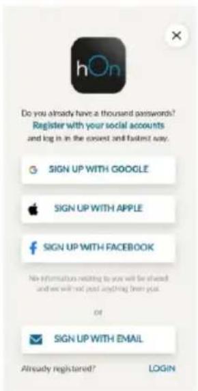 Do you already have a thousand passwords? Register with your social accounts and log in the easiest and fastest way. SIGN UP WITH GOOGLE SIGN UP WITH APPLE SIGN UP WITH FACEBOOK No information relating to you will be shared and we will not just anything been you of SIGN UP WITH EMAIL Already registered? LOGIN