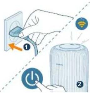 PHILIPS HU1510 - „Wi-Fi“ ryšio nustatymas pirmą kartą - 1