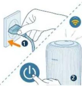 PHILIPS HU1510 - Prva vzpostavitev povezave Wi-Fi - 1