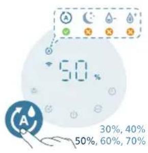 PHILIPS HU5710 - Setting humidity level - 1