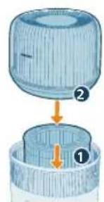 PHILIPS HU5710 - Reinigen des Luftbefeuchterfilters - 6