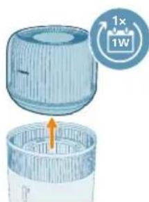 PHILIPS HU5710 - Išplaukite drëkinimo filtrà - 2