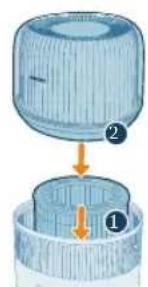 PHILIPS HU5710 - Nettoyage du filtré d'humidification - 6