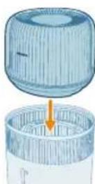 PHILIPS HU5710 - Filtri paigaldamine - 5