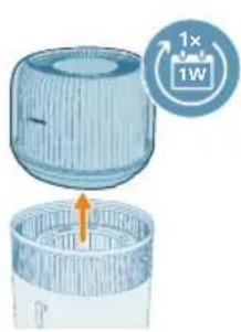 PHILIPS HU5710 - Nemlendirme滤resini temizleme - 2