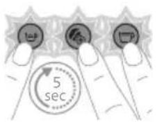 PHILIPS Baristina BAR301 - Resetting the drink volumes to factory settings - 1