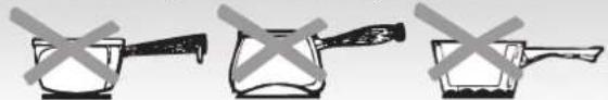 CANDY CH64CCB/4U2 - HOB COOKWARE ADVICE - 1