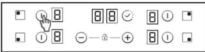 CANDY CH64CCB/4U2 - Switch ON/OFF a heater zone - 1