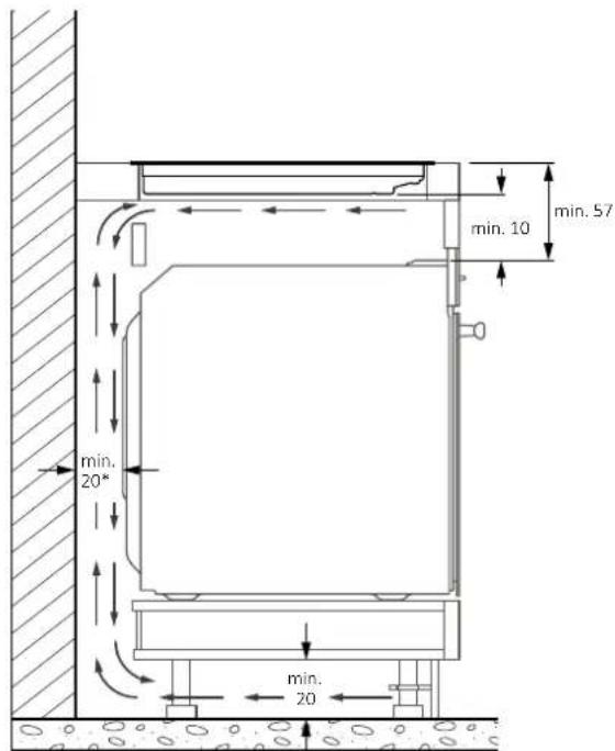 HOOVER H2MT68DCS - Width 60 - 65 - 80 on oven base - 1