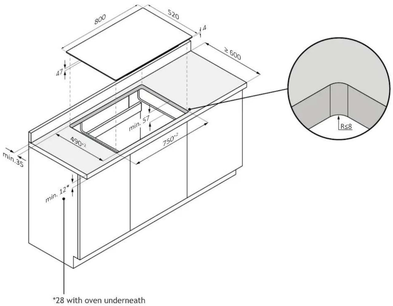 HOOVER HIF84DCS - Hob width 80 - 1