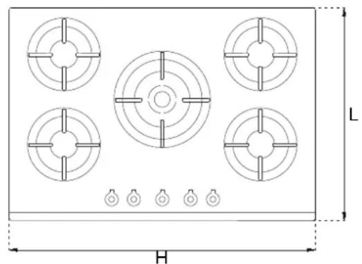 BERTAZZONI P905CPRONE - INTÉGRATION DE LA PLAQUE DE CUISSON - 2
